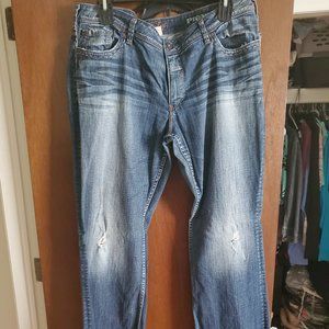 Silver women's jeans